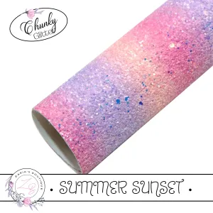 ⋅ Summer Sunset ⋅ Stripes ⋅ Chunky Glitter ⋅