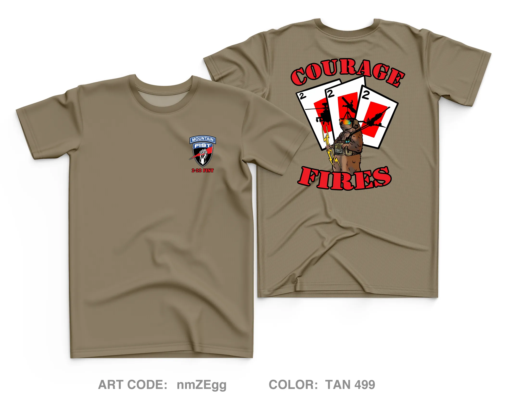 2-22 IN FIST Core Men's SS Performance Tee - nmZEgg