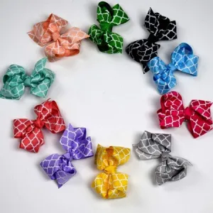2.5in Quatrefoil Chunky Bows