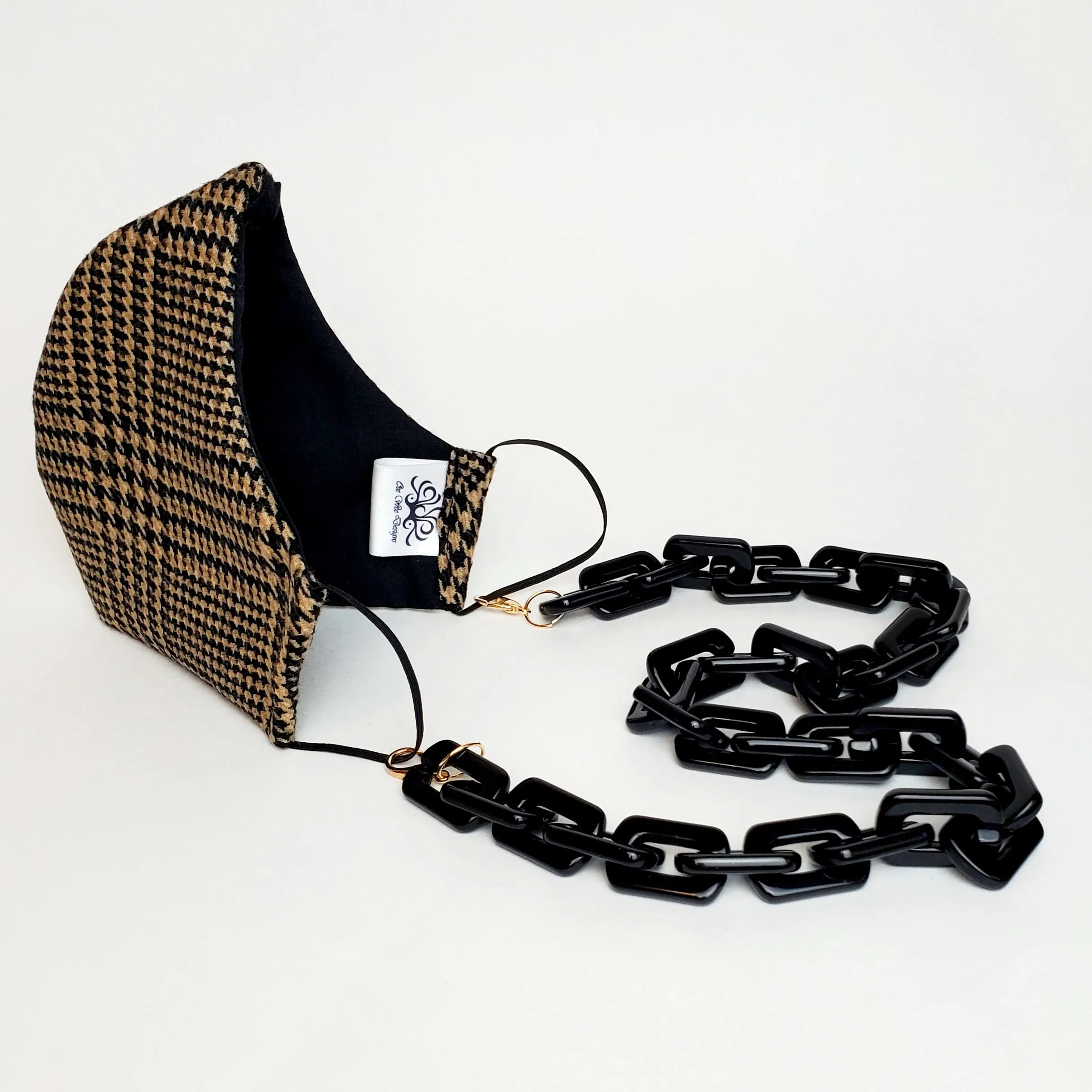 3-in-1 Chunky Acrylic Chain- Black