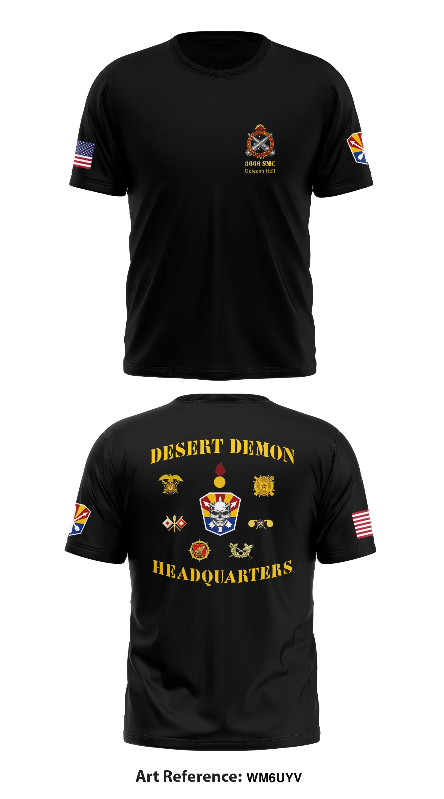 3666th Support Maintenance Company Store 1 Store 2 Core Men's SS Performance Tee - wM6UyV