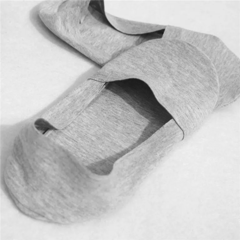 5 Pairs Anti-Slip Silicone No Show Socks 1 Set 5 color Black White Grey Dark Grey Navy Blue