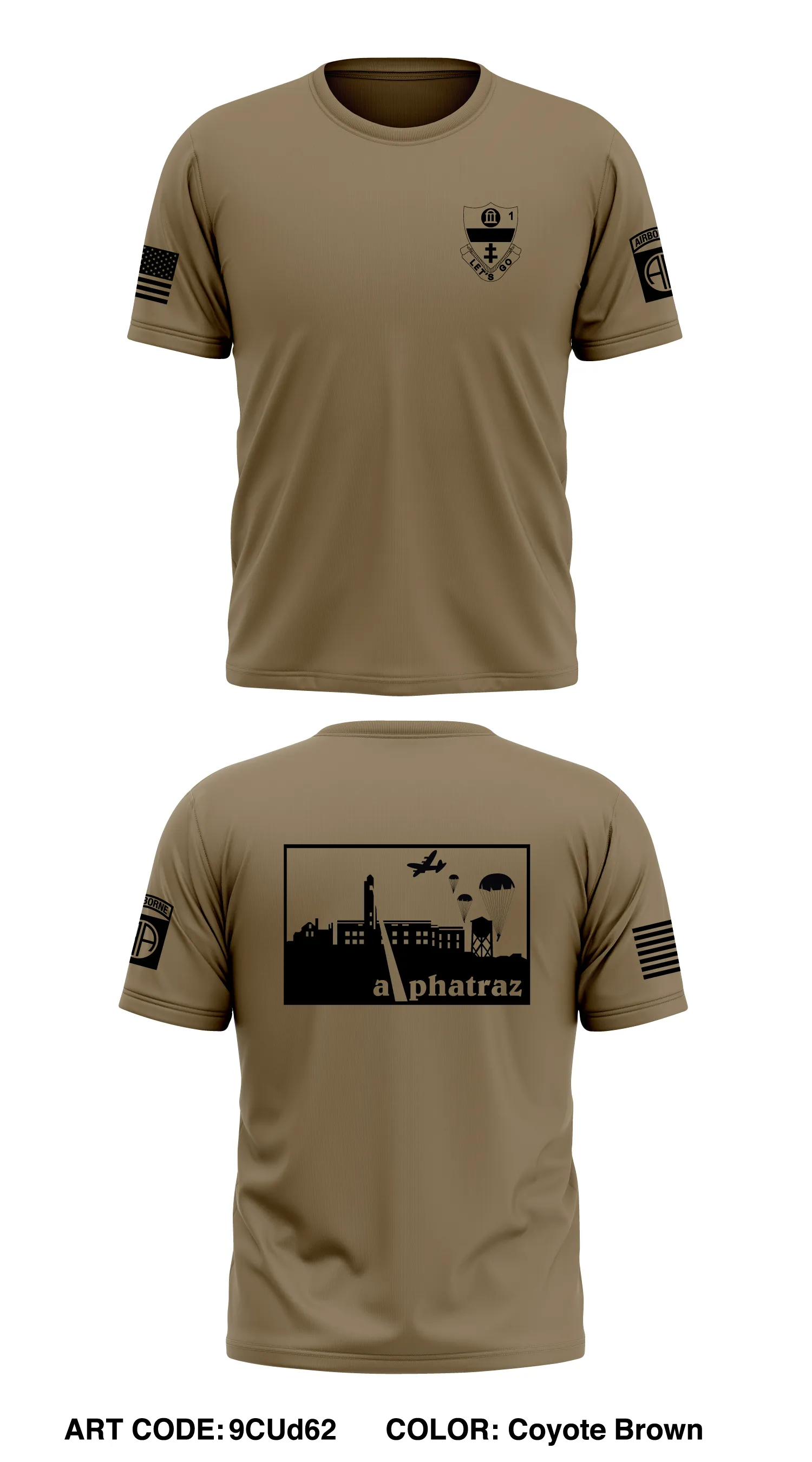 A CO, 1st BN, 325th AIR Core Men's SS Performance Tee - 9CUd62