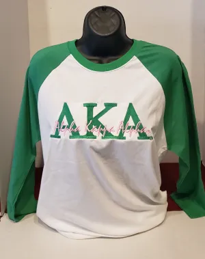 AKA (Script)Baseball Tee(GRN)