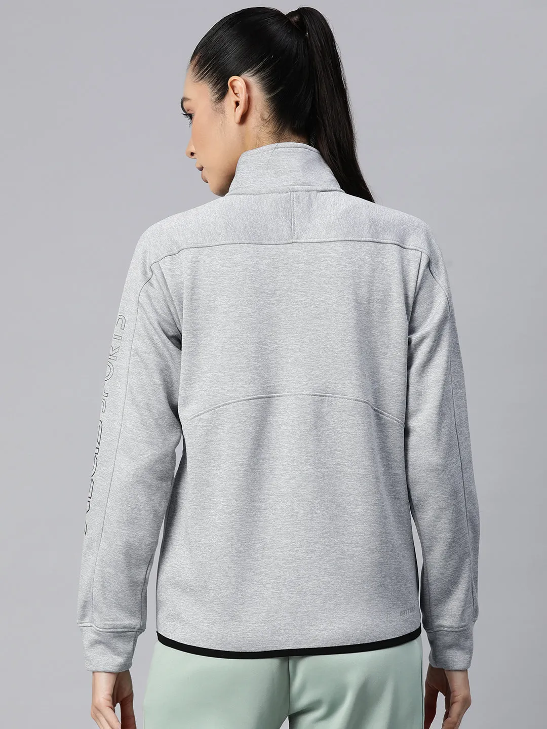 Alcis Women Typography Printed Sporty Jacket