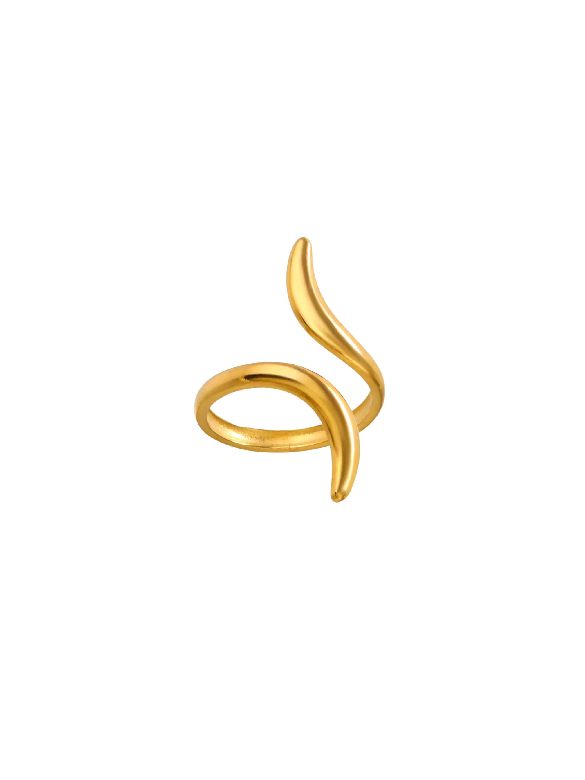 Anillo Abierto Lineas Curveadas