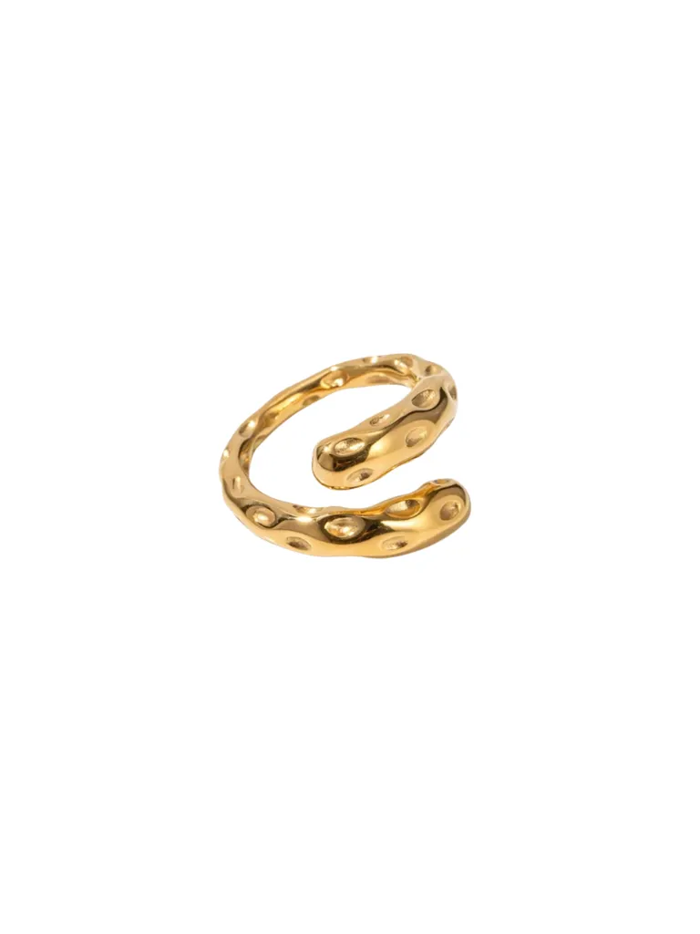 Anillo Chunky Con Textura