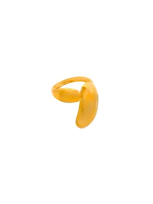 Anillo Con Doble Gota Alargada