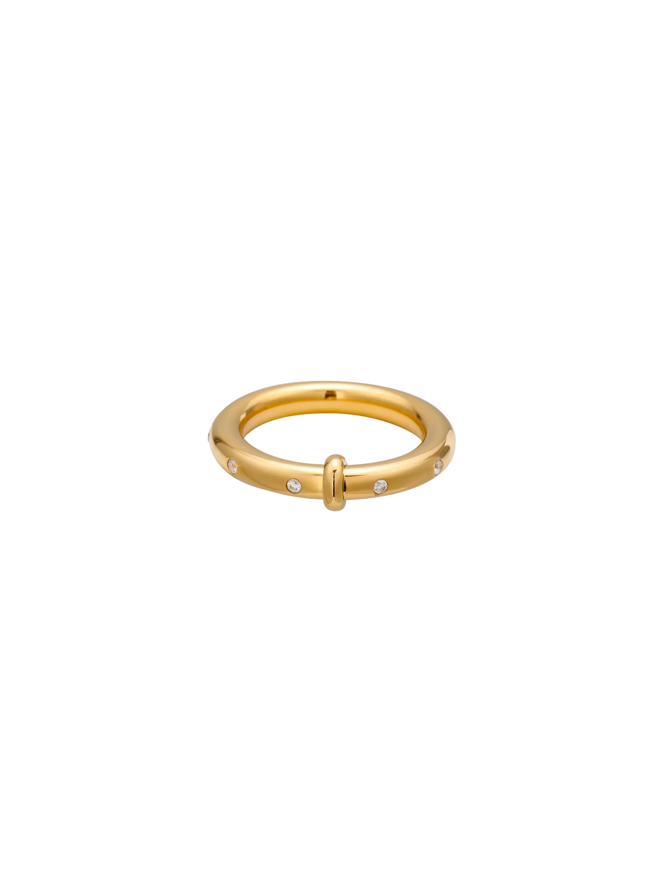 Anillo Grueso Con Zirconias