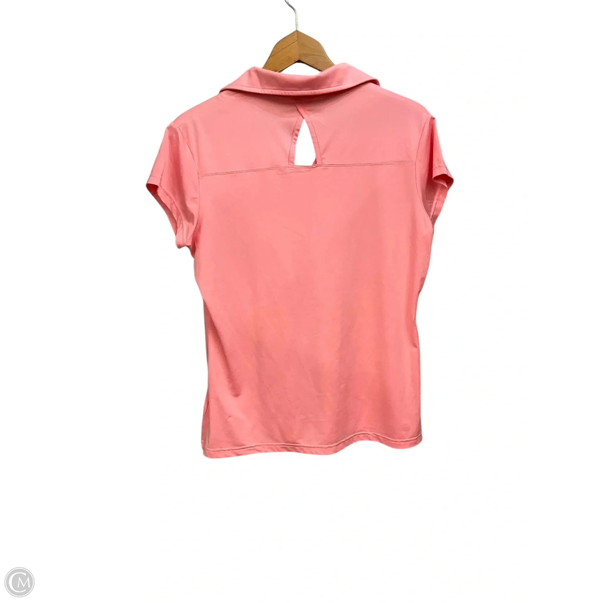 Athletic Top Short Sleeve By Columbia In Peach, Size: L