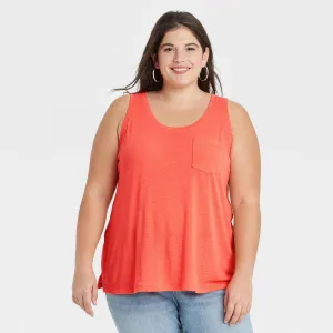 Ava & Viv Women's Plus Size Linen Tank Top