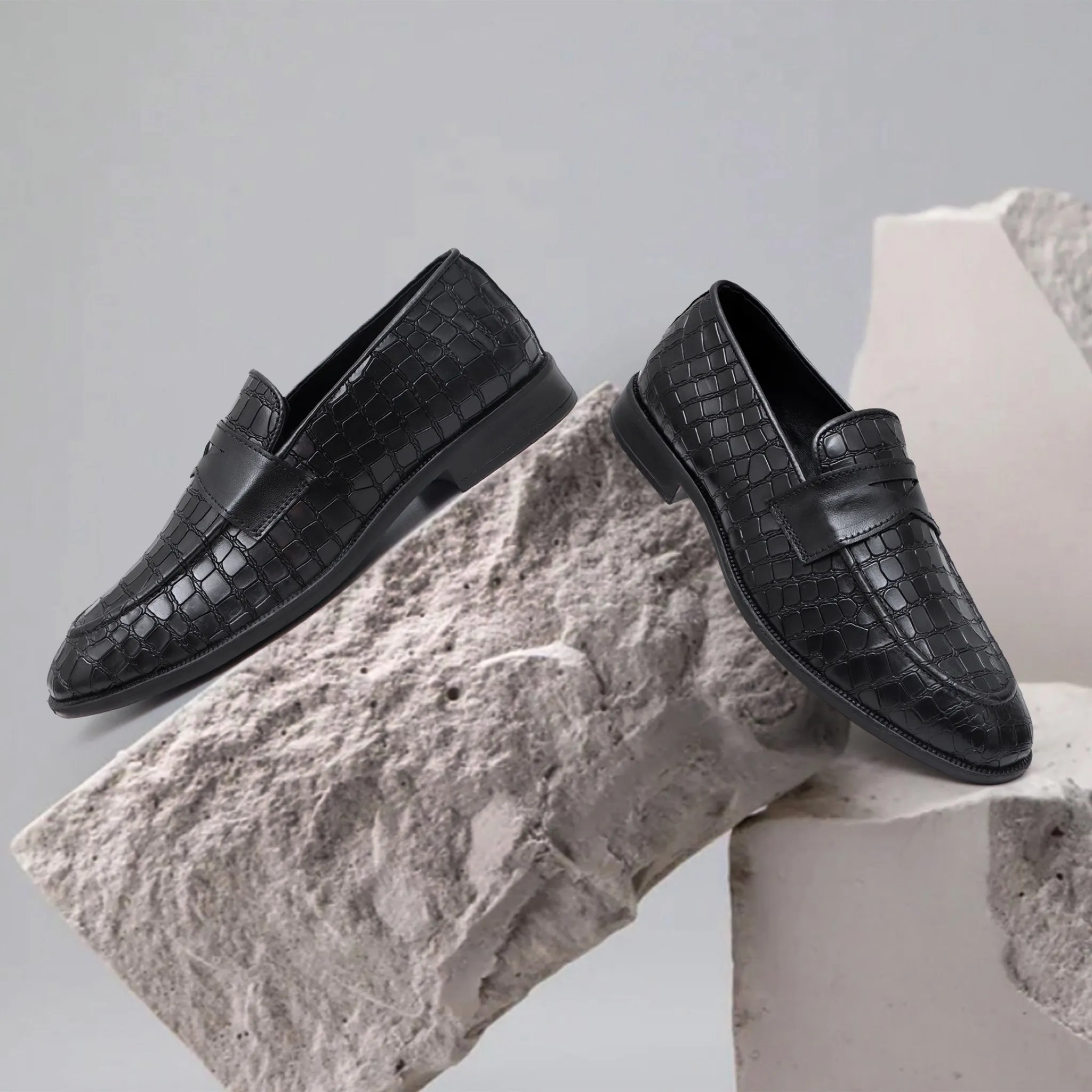 Bella Croco Loafers