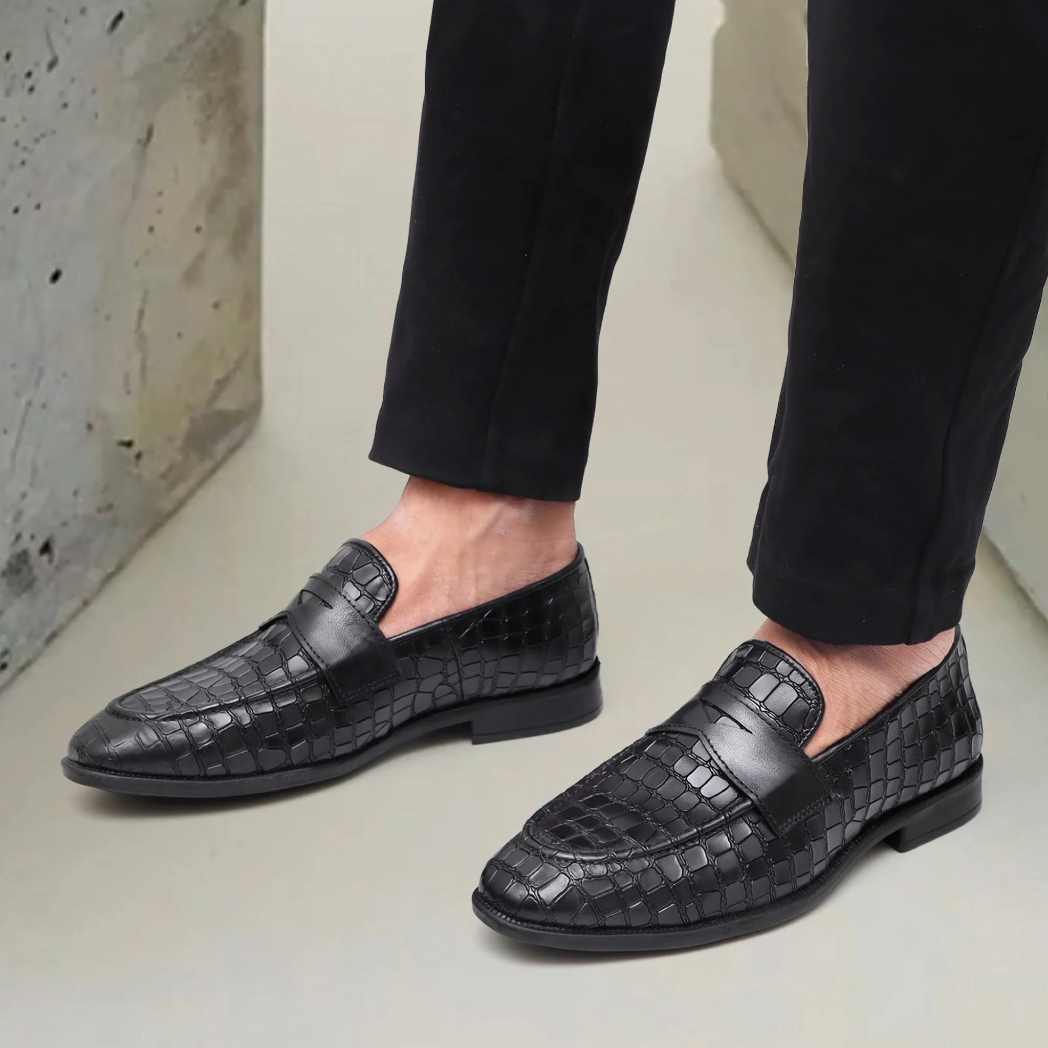 Bella Croco Loafers