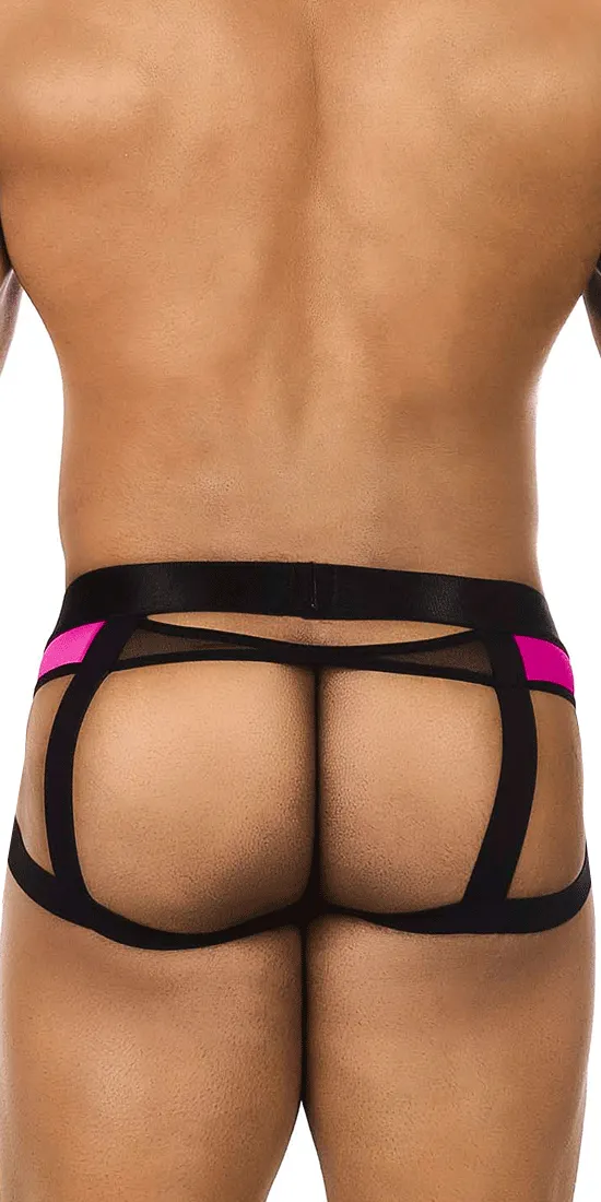 Bitewear Bw2023108 Tuxedo Banana Jockstrap Fuchsia