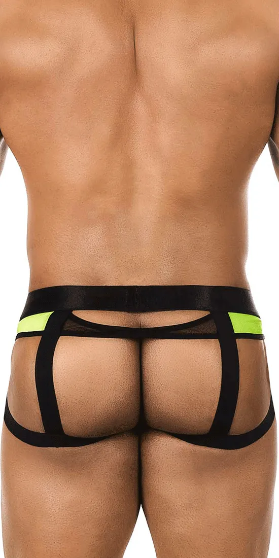 Bitewear Bw2023108 Tuxedo Banana Jockstrap Green