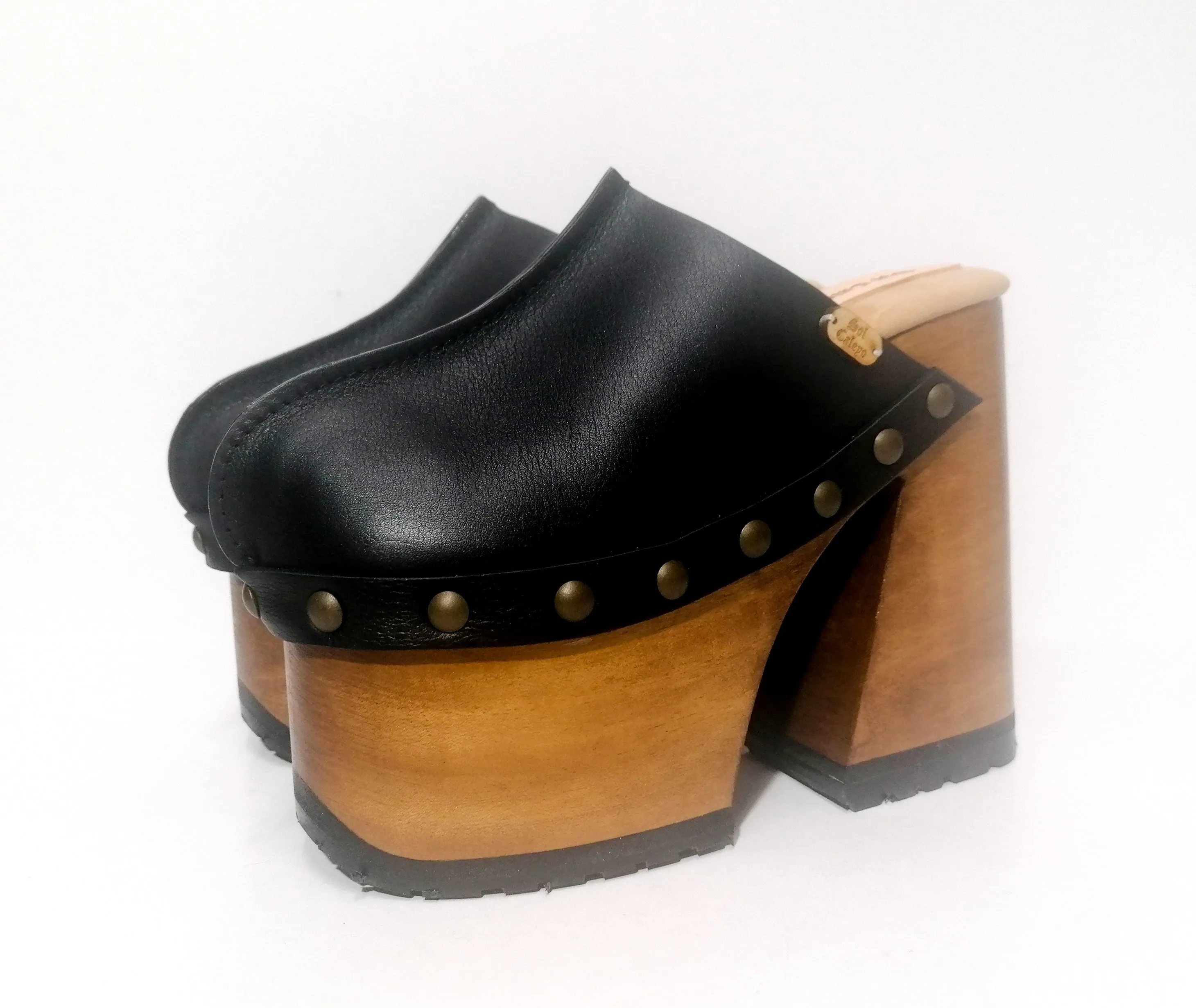Black Berlin Clogs