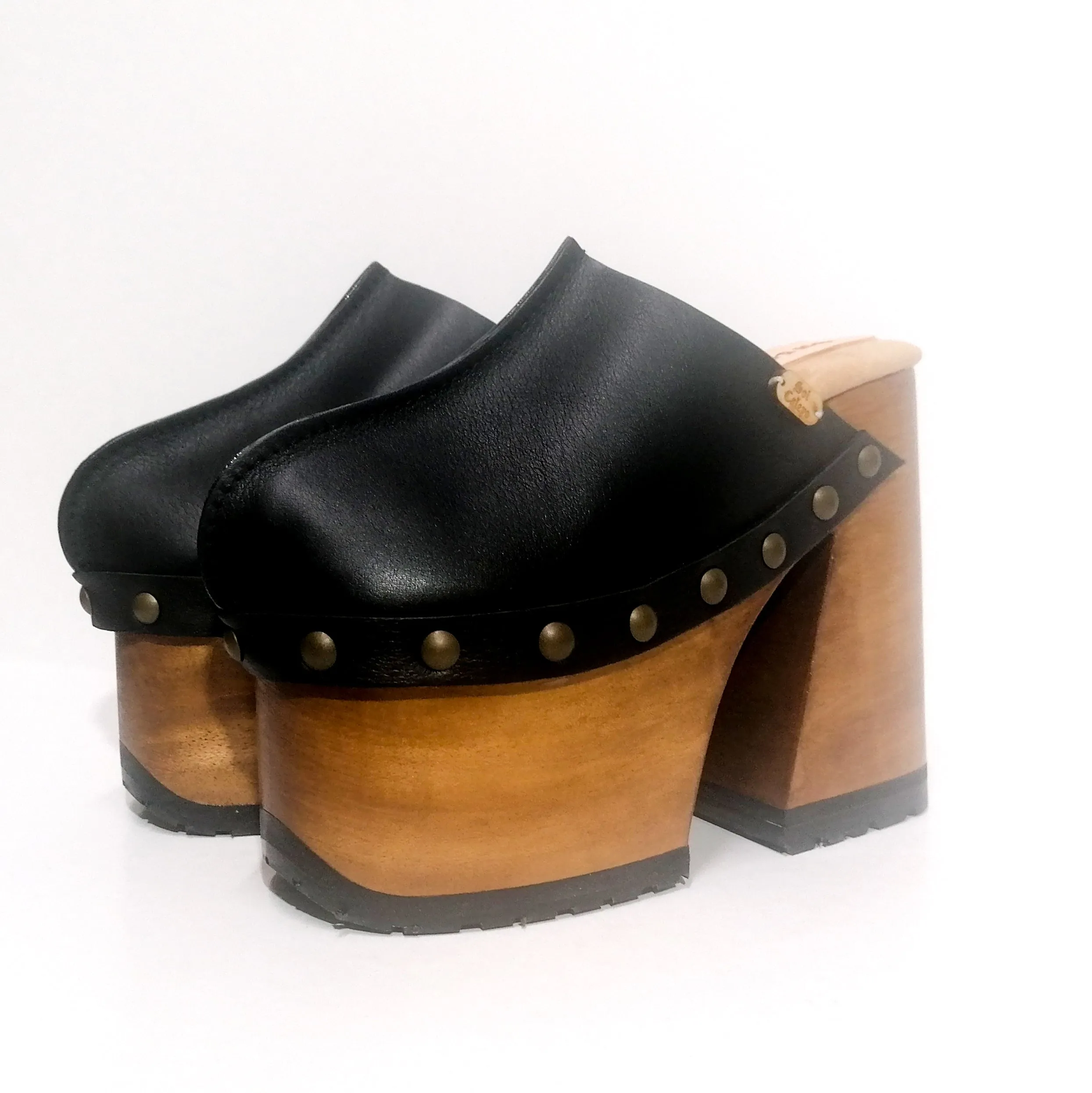 Black Berlin Clogs