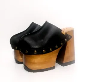 Black Berlin Clogs
