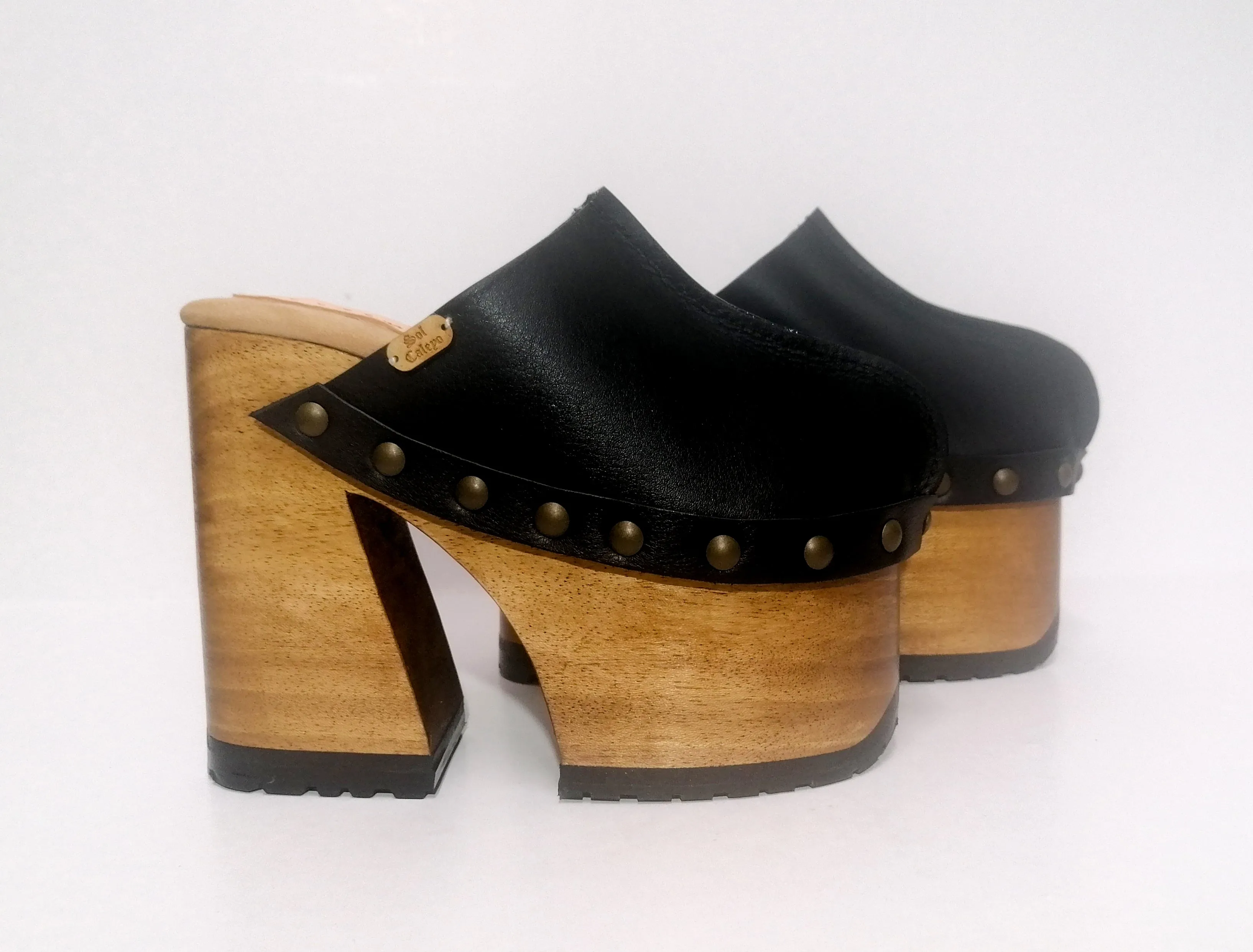 Black Berlin Clogs