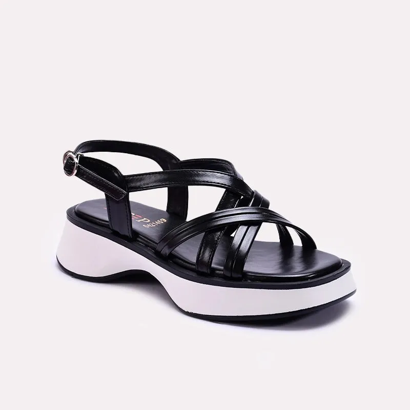 Black Chunky Casual Sandals 0421469