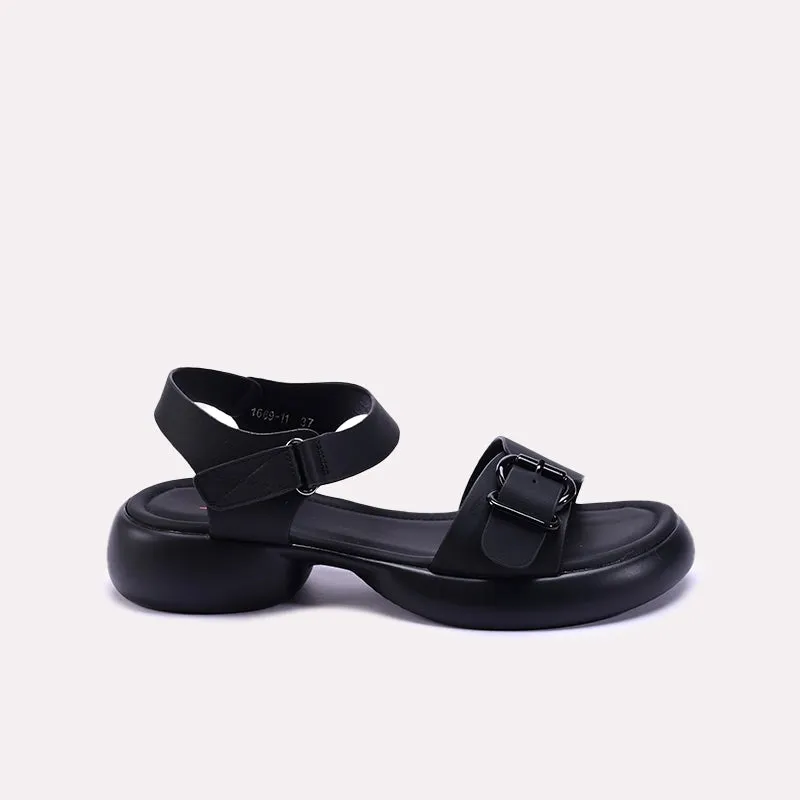 Black Chunky Casual Sandals 0421530