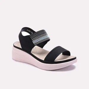Black Chunky Heel Casual Sandals 0421537
