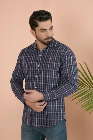 BLUE CASUAL SHIRT