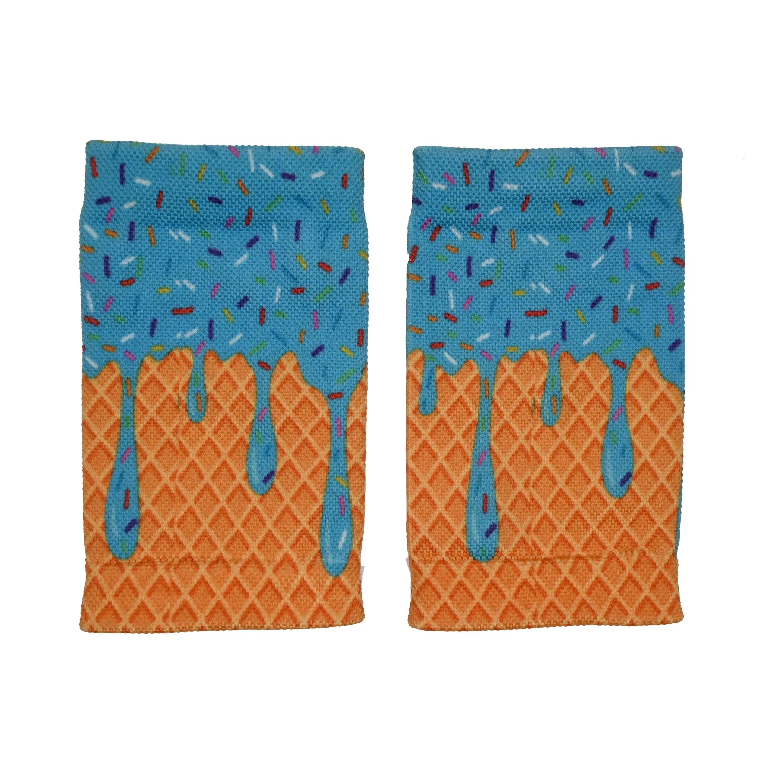 Blue Ice Cream Wrist Support Sleeves