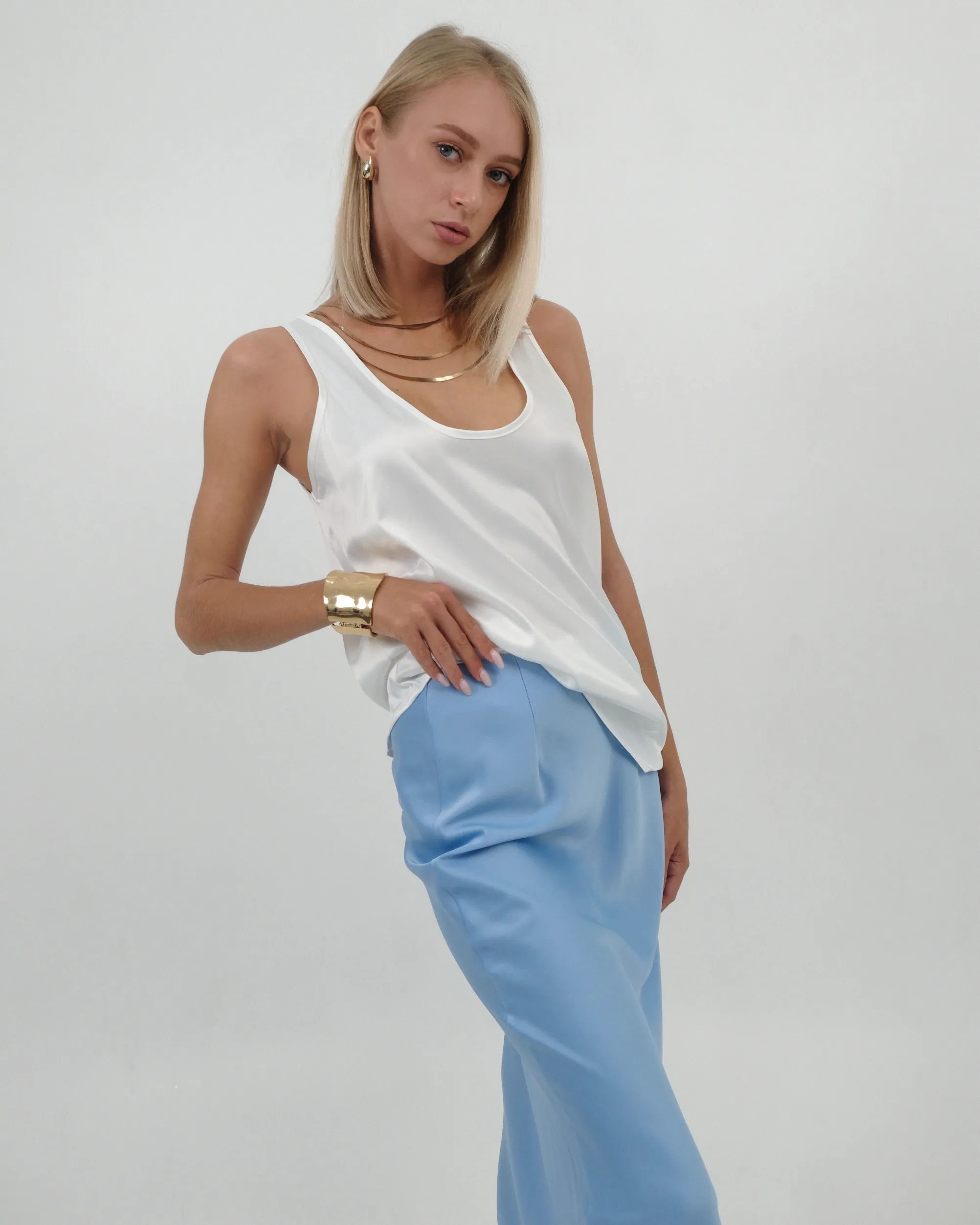 BLUE LONG SKIRT