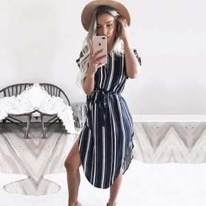 Blue Striped Wonder Dress