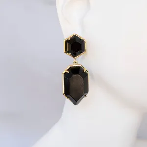 Boho & Mala Double Onyx Drop Earrings CR10019