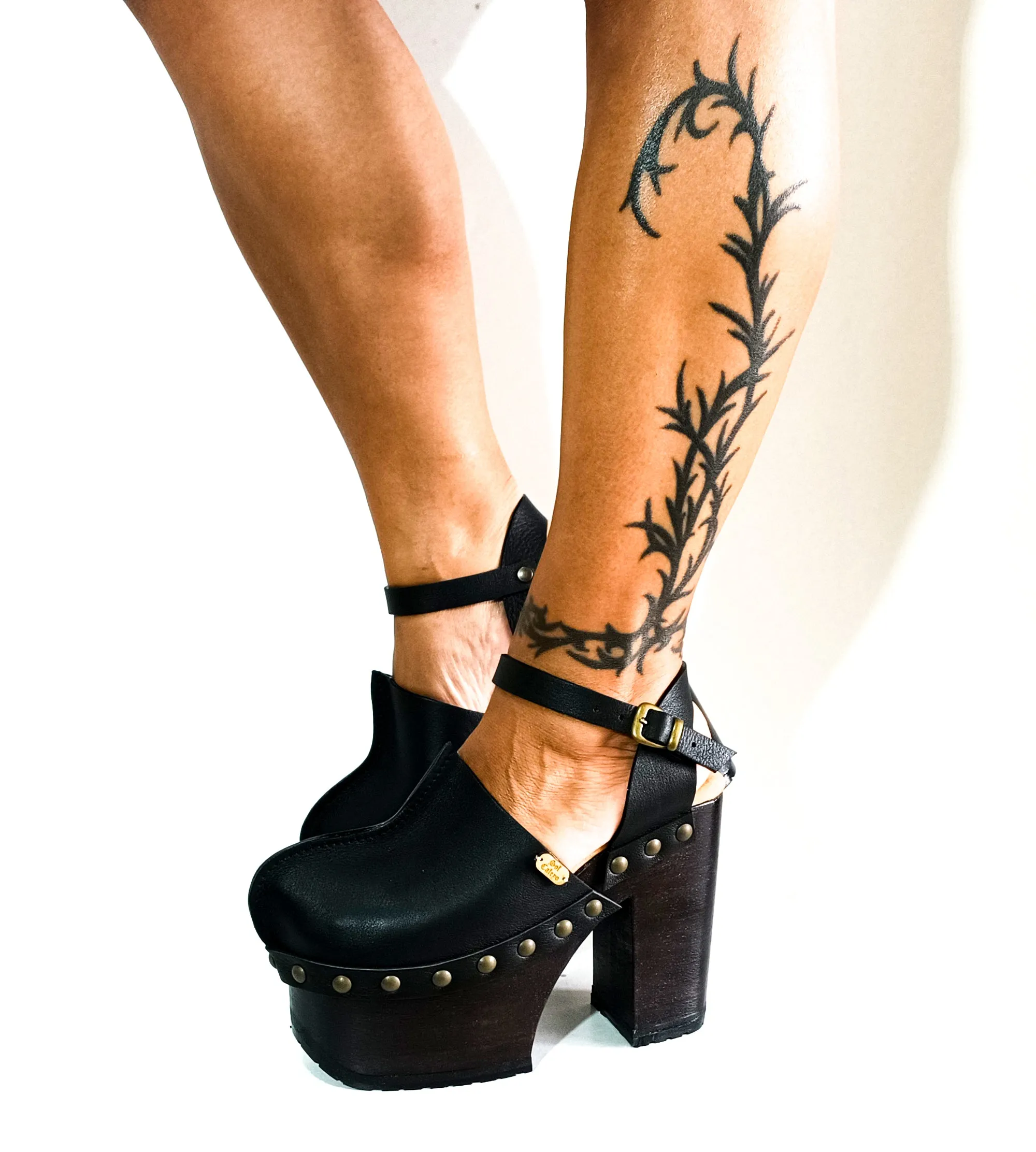 Boho Soul Black Clogs