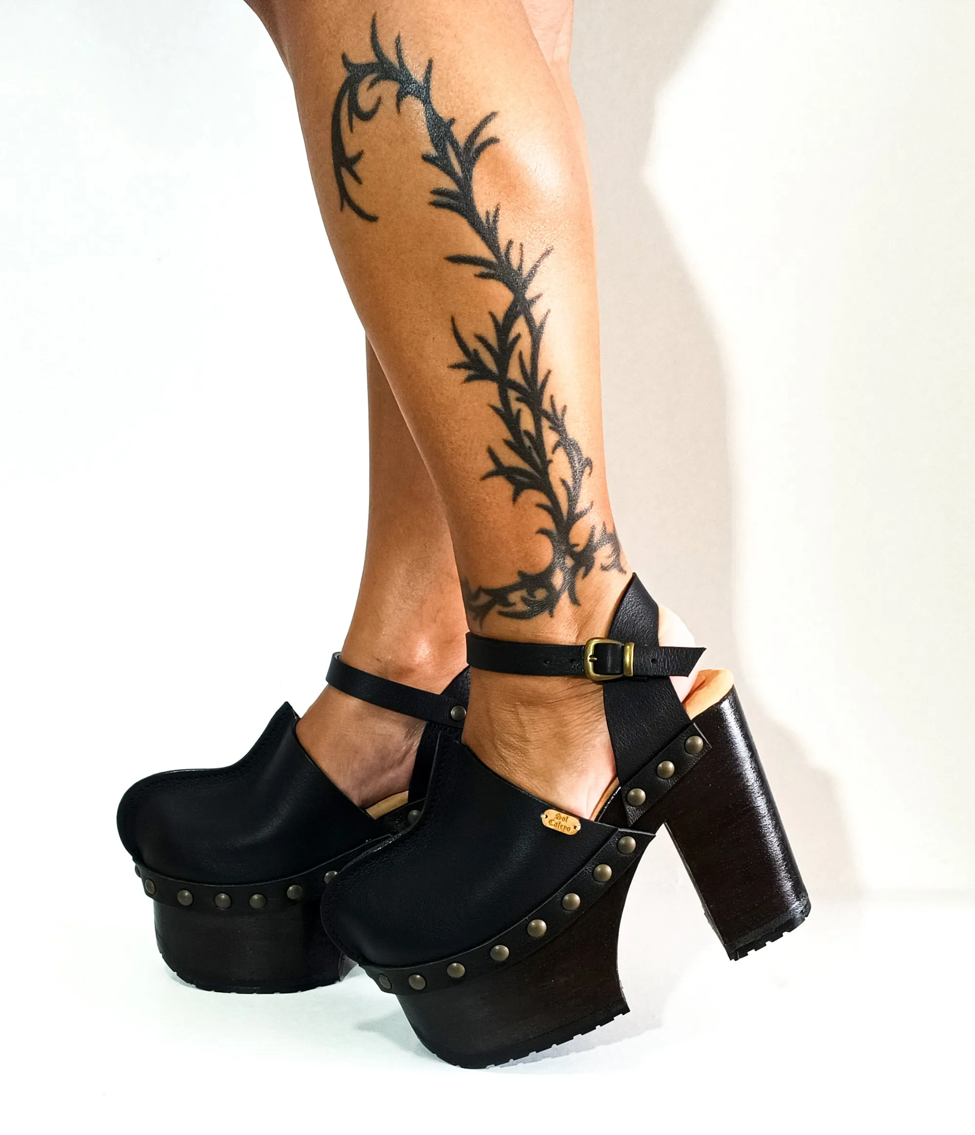 Boho Soul Black Clogs
