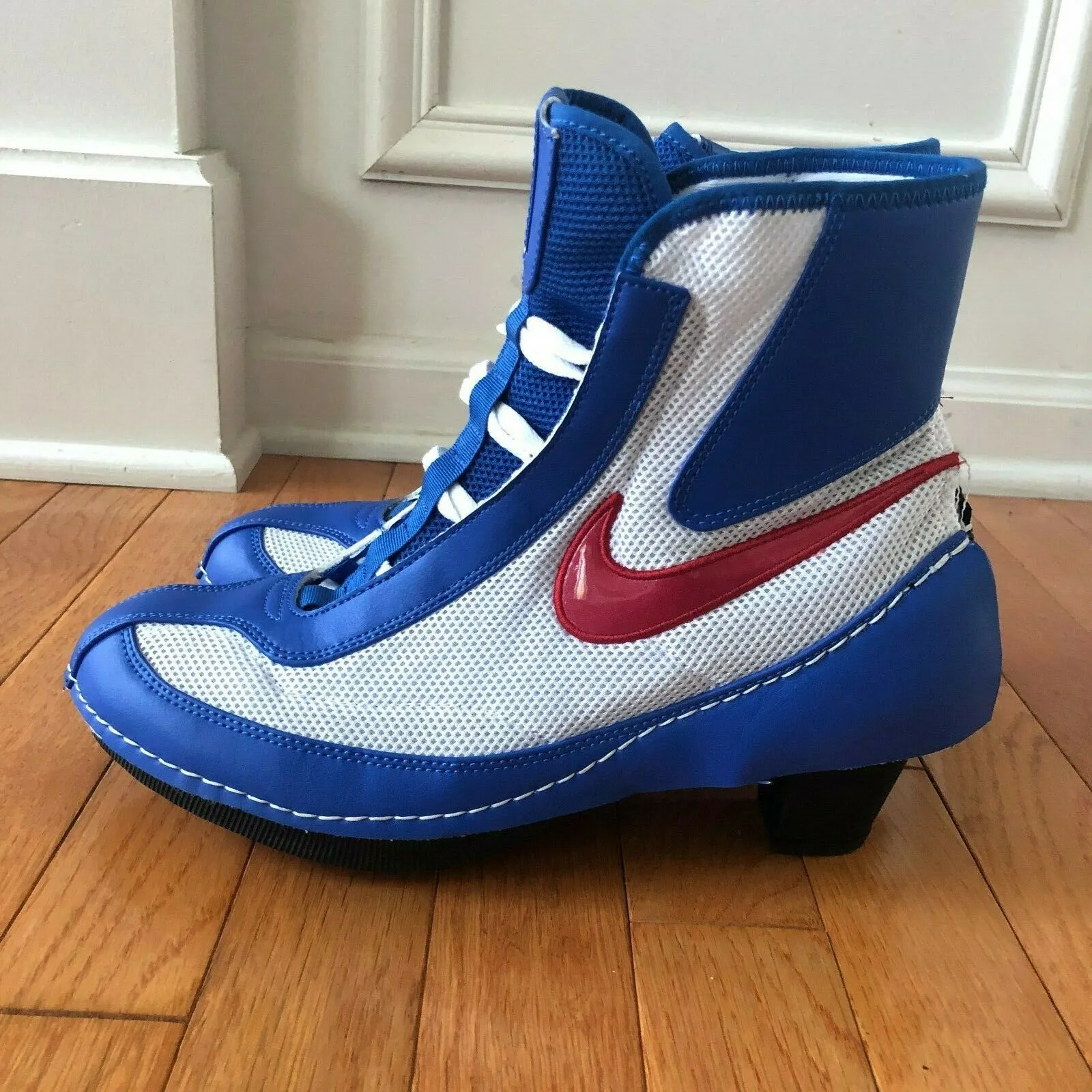 Brand New Limited Edition Comme des Garcons x Nike CDG Womens Oly Mid Boxing Heel Boot, SZ 8.5! Retails $1800 