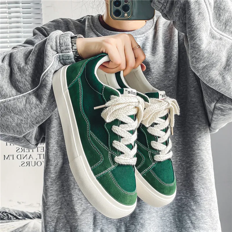 Breathable Canvas Shoes for Men - Versatile Casual Sneakers for Students
