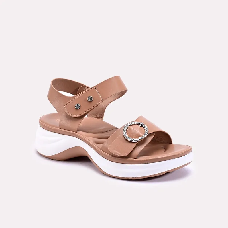 Brielle Brown Chunky Casual Sandals 0421326