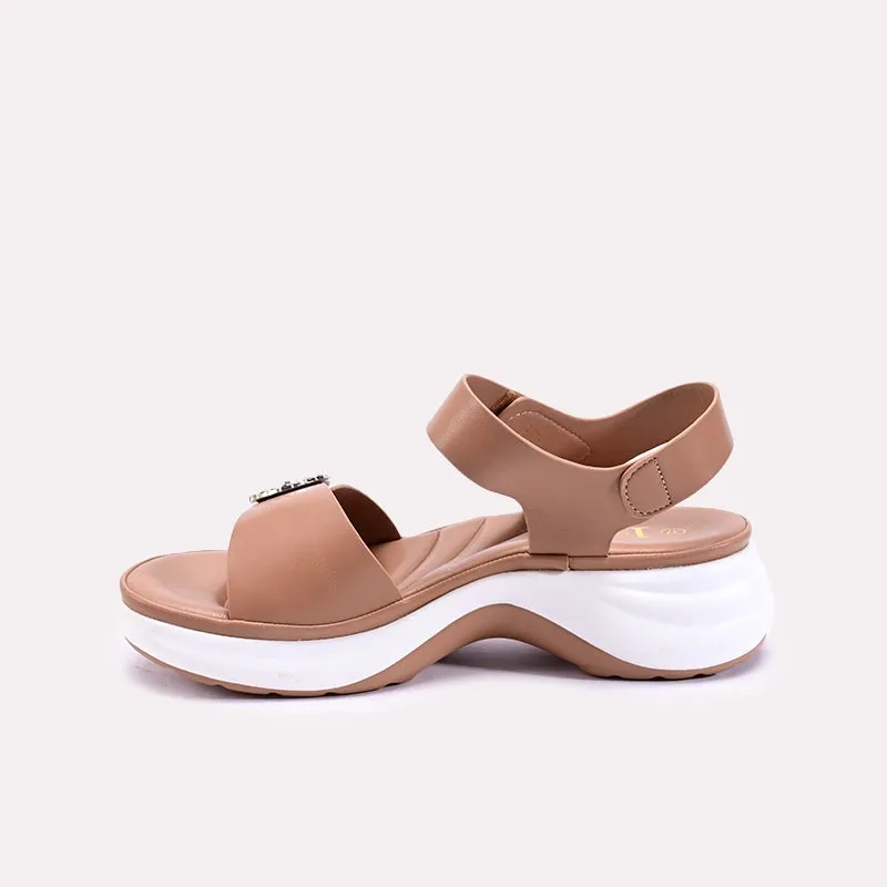 Brielle Brown Chunky Casual Sandals 0421326