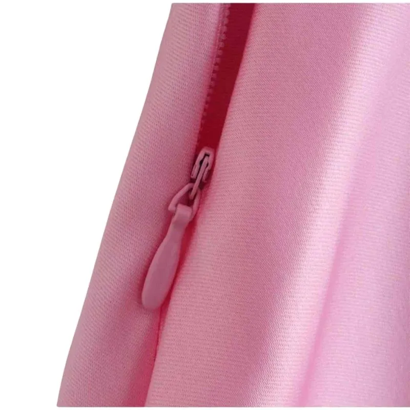 Camis Pink Satin Long Dress