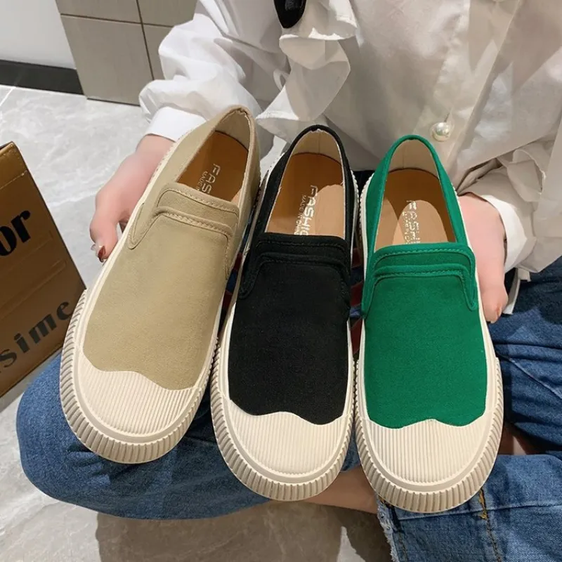 Canvas Loafers Slip-on Women Shoes