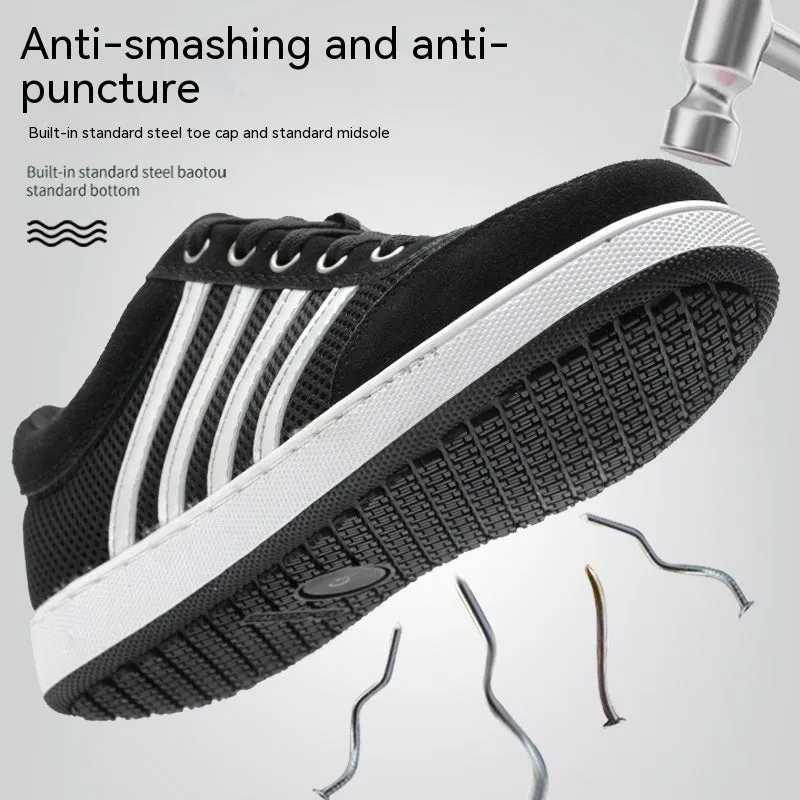Casual Board Shoes:  Breathable Insulation, Anti-Smash, Anti-Puncture, Wear-Resistant