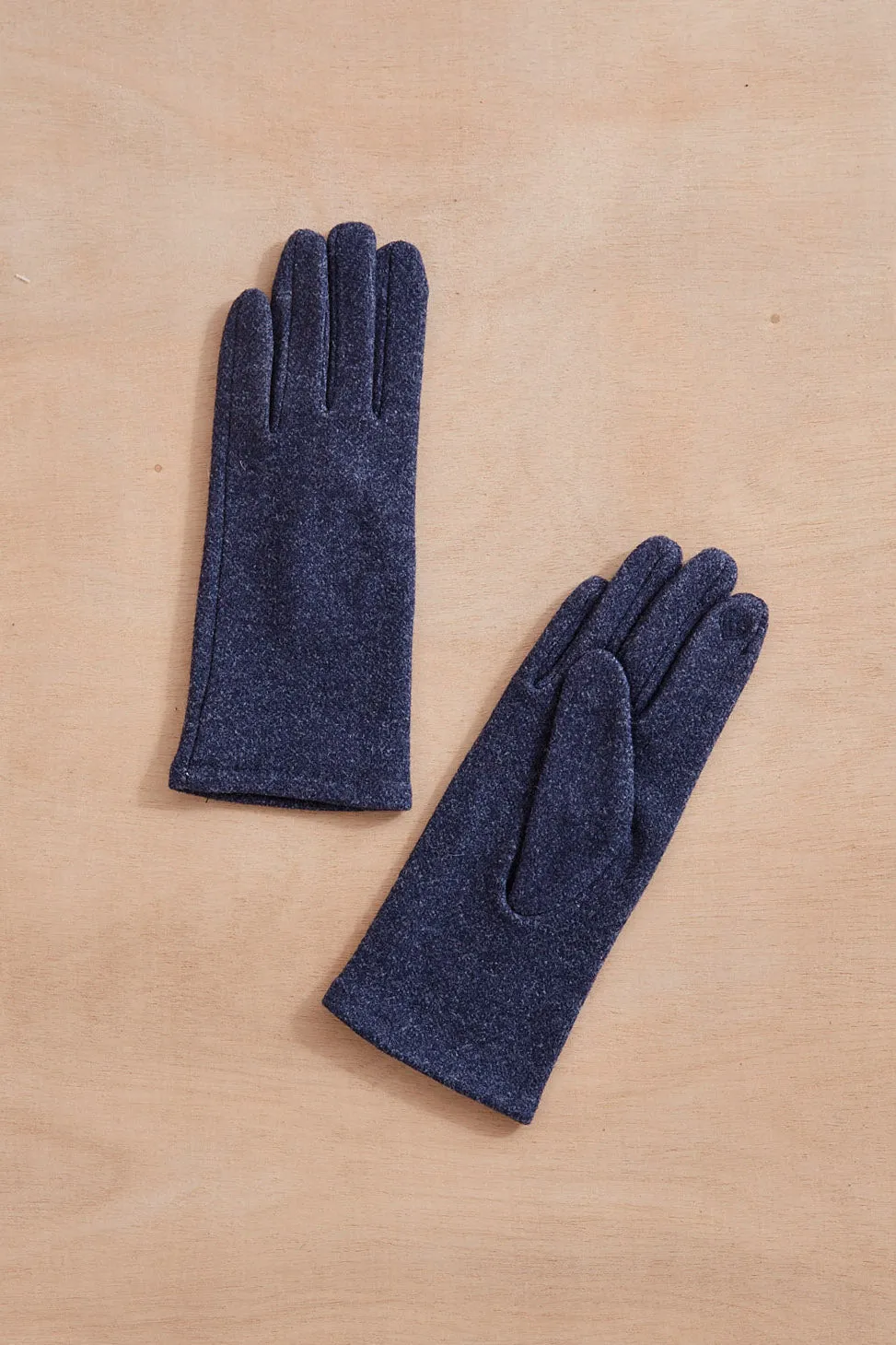 Chic Plain Gloves in Navy