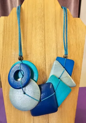 Chunky Blues Necklace