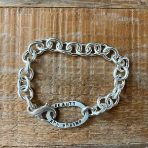 Chunky Chain Bracelet - Beauty & Brains
