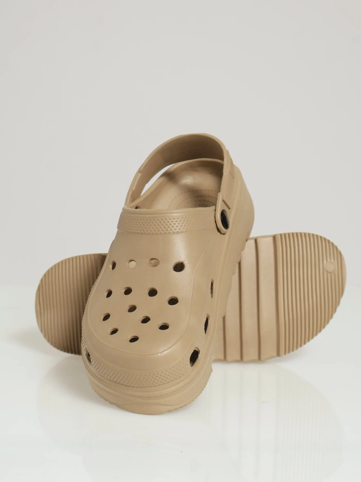 Chunky Clog - Taupe