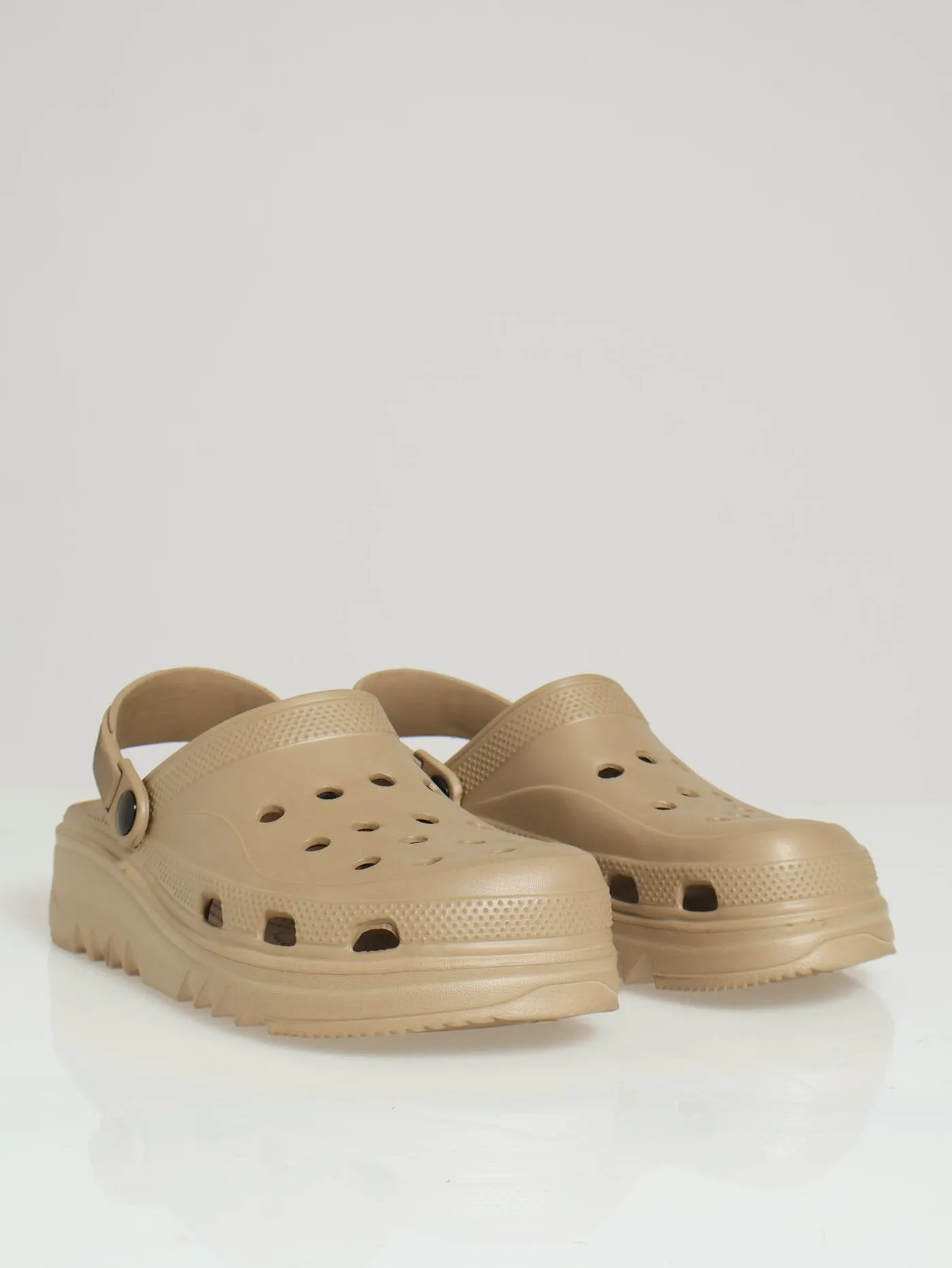 Chunky Clog - Taupe