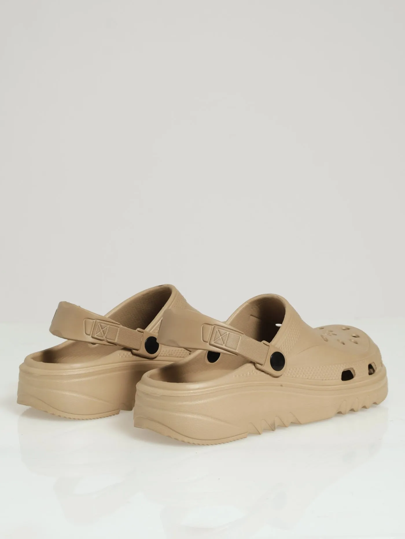 Chunky Clog - Taupe