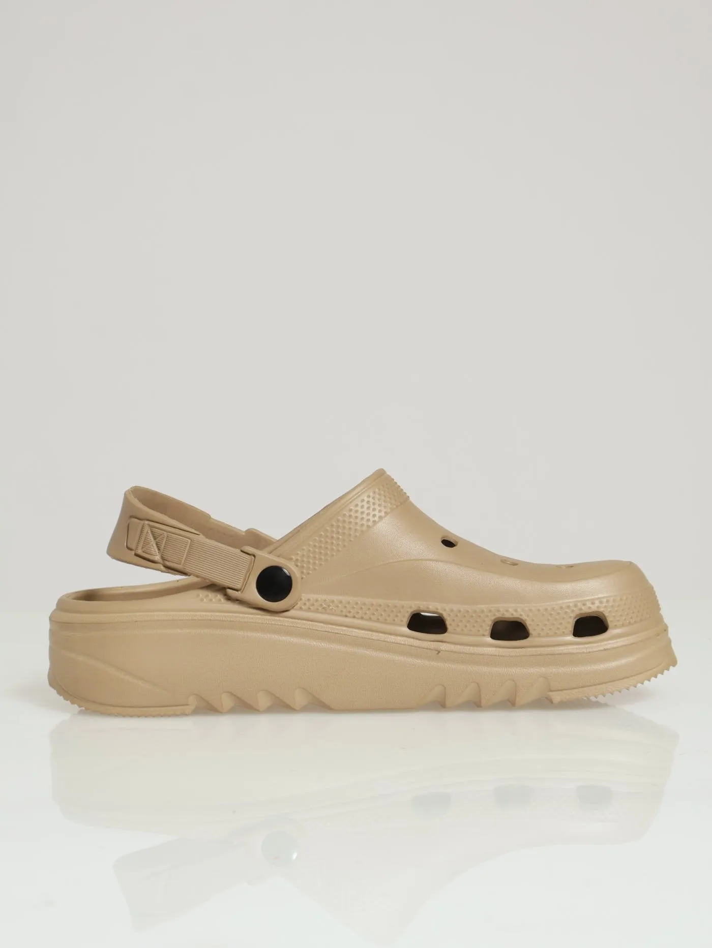 Chunky Clog - Taupe