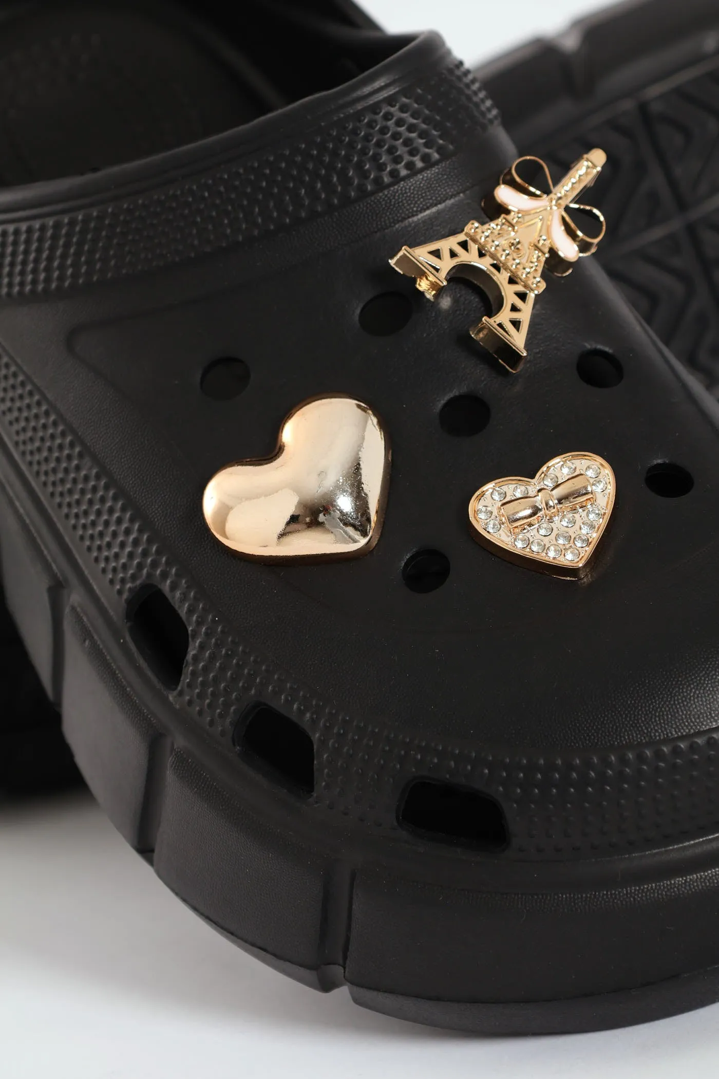 Chunky Flatform Eva Clog - Black