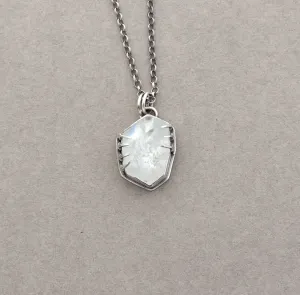 Chunky Freeform Aquamarine Nugget Necklace.