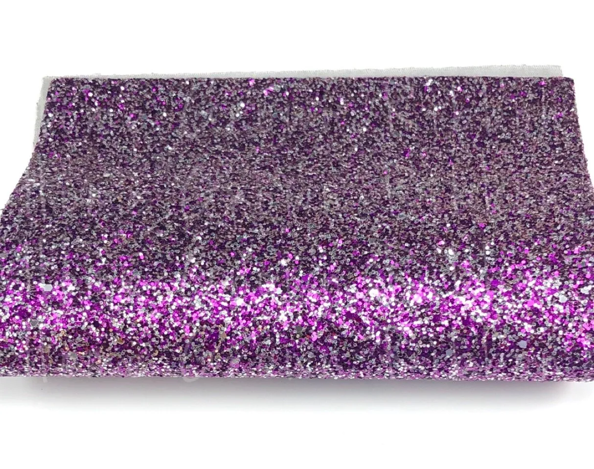 Chunky Glitter Sheet - Purple & Silver